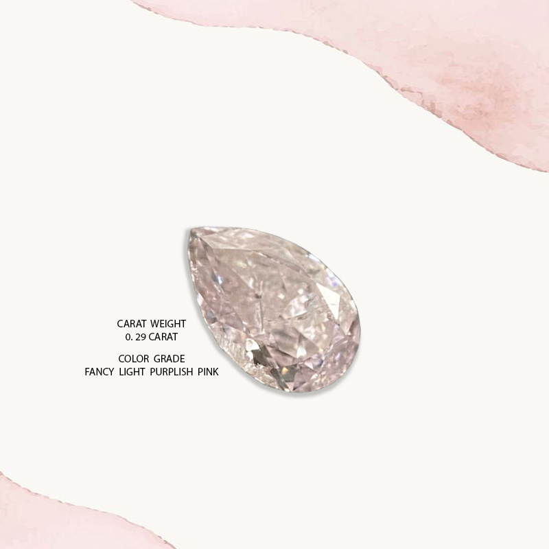 0.29 Carat Fancy Light Purplish Pink Diamond Pear Modified Brilliant  Diamond Shape 100% Natural GIA CERTIFIED Diamond – Udhrash Export | Natural  Fancy Color Diamonds | เพชรสีแฟนซี