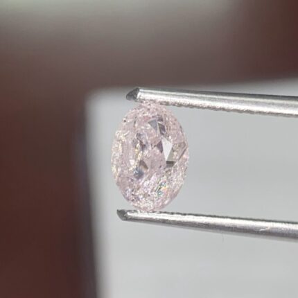 1.00 Carat Fancy Light Pink Diamond Oval Modified Brilliant Diamond Shape 100% Natural GIA CERTIFIED Diamond
