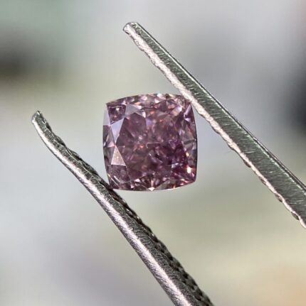 0.25 Carat Fancy Intense Purple-Pink Diamond Cushion Modified Brilliant Diamond Shape 100% Natural GIA CERTIFIED Diamond