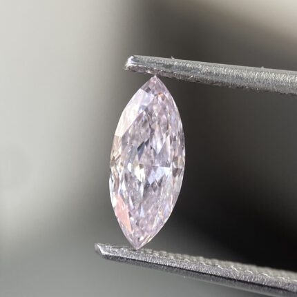 0.65 Carat Fancy light Pinkish Purple Diamond Marquise Modified Brilliant Diamond Shape 100% Natural GIA CERTIFIED Diamond