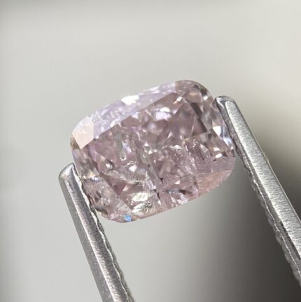 0.91 Carat Fancy Brownish Pink Diamond Cushion Modified Brilliant Diamond Shape 100% Natural GIA CERTIFIED Diamond