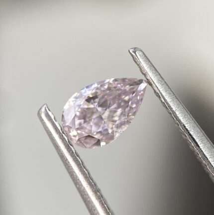 0.39 Carat Fancy Light Purplish Pink Diamond Pear Modified Brilliant Diamond Shape 100% Natural GIA CERTIFIED Diamond