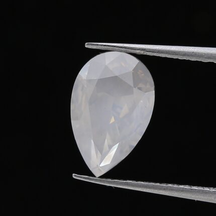 1.15 Carat Light Gray Diamond Pear Modified Brilliant Diamond Shape 100% Natural GIA CERTIFIED Diamond